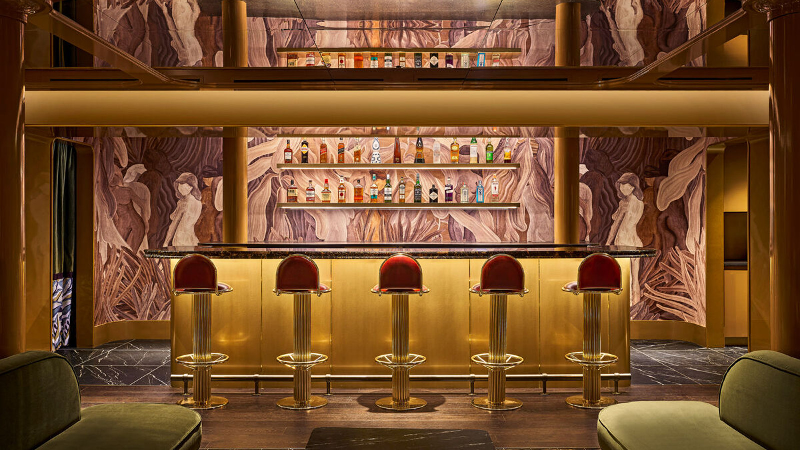 Moody, richly detailed Detroit cocktail bar